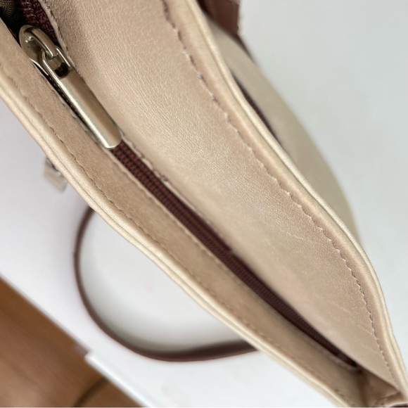 HEBELLA Made in Italy Asymmetrical Leather Crossbody Bag Purse Boho Minimalist - Picture 13 of 16